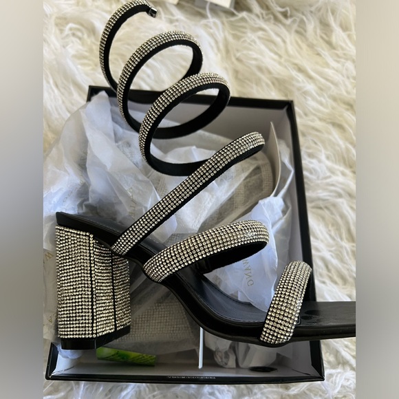 Rhinestone Ankle wrap heels - Picture 5 of 6